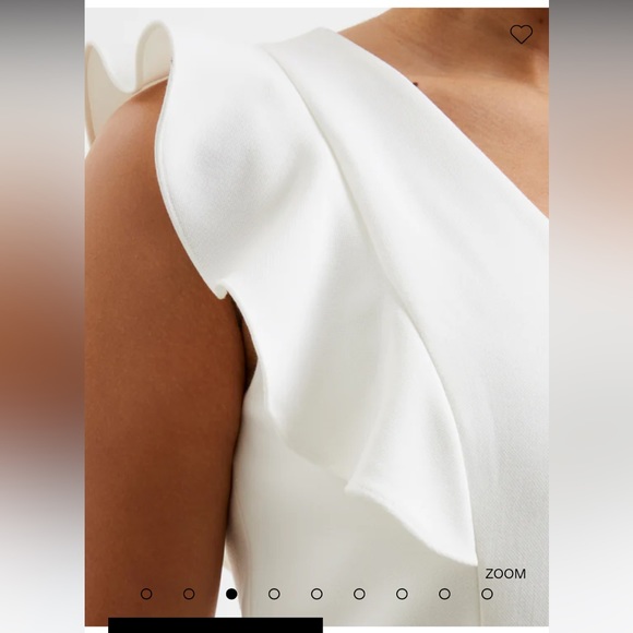 New French connection Whisper Ruffle V Neck Dress - Picture 3 of 6